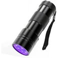 thumbnail image 2 of Black Light Flashlight, 12LED 395nm UV Handheld Black Light, Mini Torch Light, Dogs Urine Detector for Dry Urine Stains, Bed Bugs and Scorpions，Black, 2 of 6