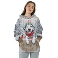 thumbnail image 4 of Playful Dalmatian Welcomes Winter Snowy Day with Cardinal Bird All Over Print 3D Hoodie Unisex Merch Hoodies Dog Lover - 2017, 4 of 6