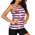 thumbnail image 2 of Fotbe Flamingos Womens Loose Fit Casual Flowy Slim-Fit Tank Tops Athletic Round Neck Trendy Sleeveless Summer Tops for Gym and Yoga-Medium, 2 of 7