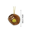 thumbnail image 3 of cpengpj 8CM Cute Baseball Glove Christmas Ornament Car Pendant, Holiday Home Decor for Tree, Car Mirror, Backpack, Perfect Gift for, 3 of 3