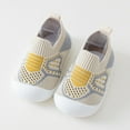 thumbnail image 2 of Baby Shoes Baby Sock Shoes Baby Walking Shoes Non- Breathable Slippers with Soft Rubber Sole Baby Boys Girls On Sneakers,Color Yellow,Size 12-18Months, 2 of 6