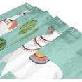 thumbnail image 3 of Coolnut Funny Llama Cactuses Bath Shower Curtain Liners 72x72in Polyester Waterproof Bath Curtains with Hooks, 3 of 5