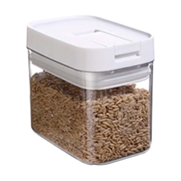 Recipientes herméticos de grado alimenticio | Juego de 4 piezas | Botes de cocina apilables para alimentos secos, refrigerios, té y cereales
