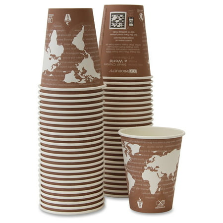 Eco-products Renewable Resource Hot Drink Cups - 8 Oz - 500 / Carton - Plum - Polylactic Acid [pla], Resin, Paper, Biopolymer, Plastic - Hot Drink, Coffee, Tea (Best Hot Tea To Drink For Weight Loss)