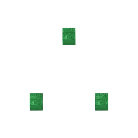 Bolsa de Papel de aluminio Injueey 100 piezas Ziplock color brillante 7.5 x 10 cm