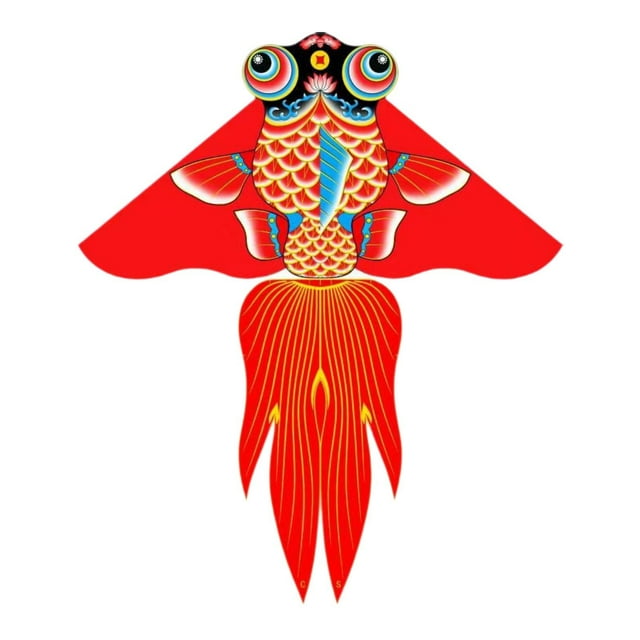 Siruishop Huge Kite Classic Pattern Colorful Large Giant Kites for Props Backyard Trip 150x160cm