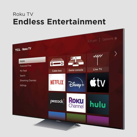 TCL - 65" Class 6-Series Mini-LED QLED 8K UHD Smart Roku TV