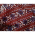 thumbnail image 4 of oneOone Silk Tabby Fabric Leaves & Floral Block Printed Fabric 1 Yard 42 Inch Wide, 4 of 4