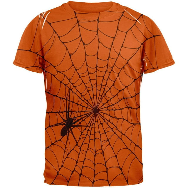 T-Shirt Adulte Géant Maison Araignée Toile d'Araignée Halloween