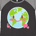 thumbnail image 4 of Inktastic Happy Earth Day with Hearts Women's Plus Size T-Shirt, 4 of 5