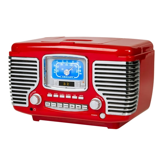 Crosley Corsair CR612B - Clock radio - 10 Watt - red