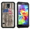 Maximum Protection Cell Phone Case / Cell Phone Cover with Cushioned Corners for Samsung Galaxy S5 - Massachusetts Map