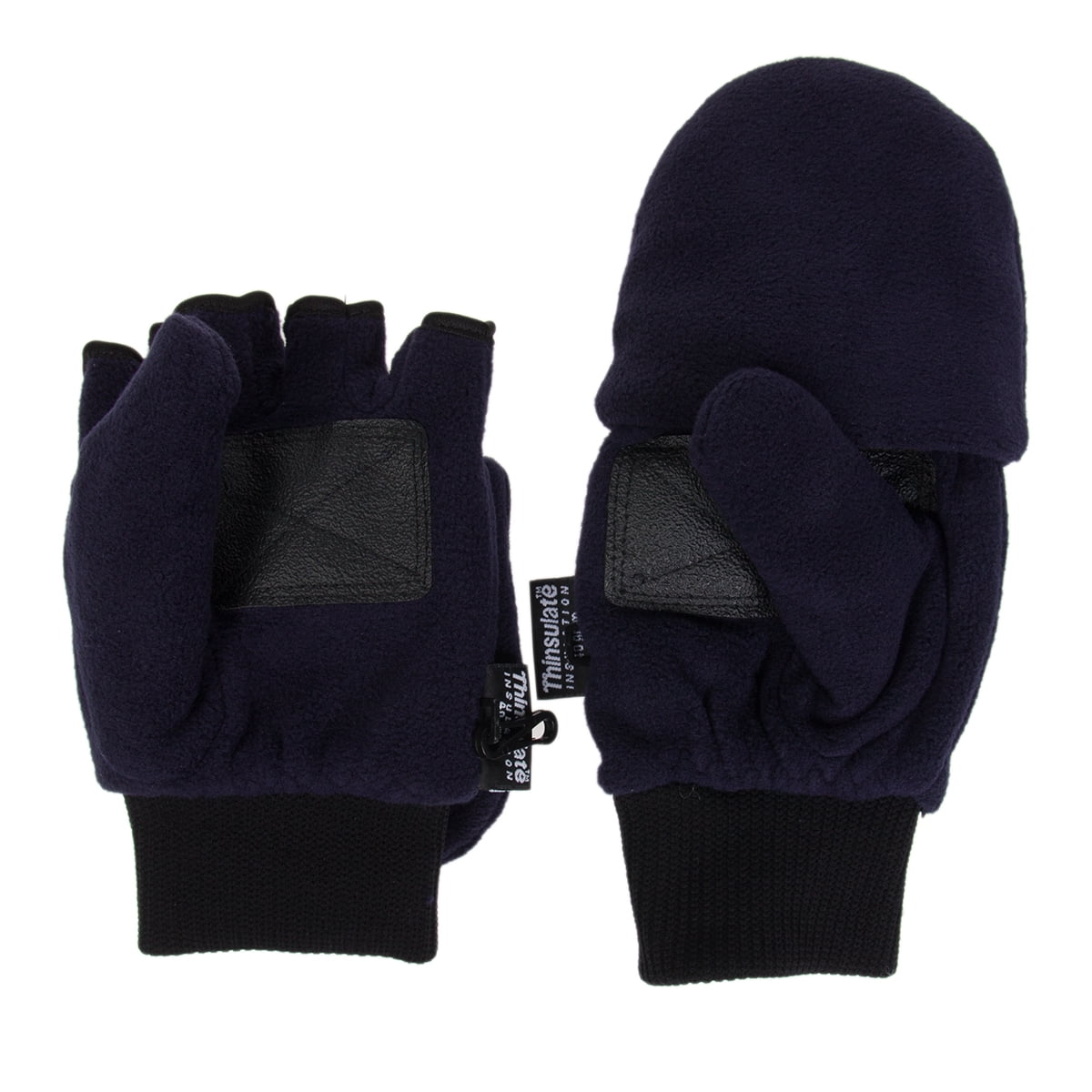thinsulate fingerless gloves with mitten cover