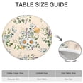thumbnail image 6 of Pioneer Flower Floral Print Pattern Round Fitted Tablecloth with Elastic Edge,Dining Table Cover Waterproof,Outdoor Round Tablecloth for Camping,Dining,Indoor and Outdoor, 6 of 7