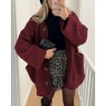 thumbnail image 2 of PRETTYGARDEN Women's Winter Coats Long Sleeve Button up Fuzzy Sherpa Fleece Jackets Outerwear Fall Fashion Clothes, 2 of 8