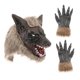 thumbnail image 4 of Disfraz de lobo de PU, accesorios creativos para fotos de hombre lobo para festivales, escenarios teatrales Guantes de máscara, 4 of 9
