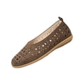 thumbnail image 2 of Women's Hollow Comfort Slip On Leather Ballets Flats Shoes Womens Casual Shoes Comfortable Walking Shoes Slip On Shoes Women Wide Width Orthopedic Shoes for Women Casual Dress Work Office Shoes 38, 2 of 5