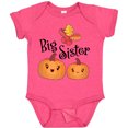 thumbnail image 3 of Inktastic Big Sister Pumpkins with Fall Leaves Girls Baby Bodysuit, 3 of 5