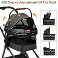 thumbnail image 3 of M optimized Double Pet Stroller with 2 Detachable Carriers, 4 Wheels, Lightweight, Storage Basket, for 2 Dogs Or Cats, with 360-Degree Front Wheels and Cup Holder, 3 of 8