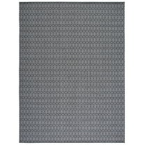 SAFAVIEH Martha Stewart Cotton Geometric Area Rug, Charcoal/Grey, 8' x 10'
