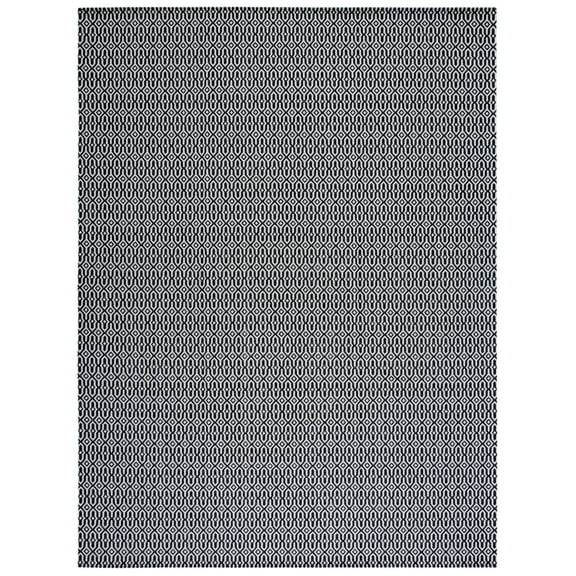 SAFAVIEH Martha Stewart Cotton Geometric Area Rug, Charcoal/Grey, 8' x 10'