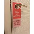 thumbnail image 2 of STARLIGHT- Baby Sleeping Sign For Front Door, Door Hanger 2Pack, Double Sided For Door Knob, 2 of 5