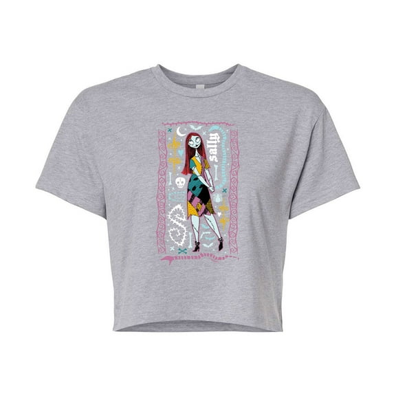The Nightmare Before Christmas - Sally - Juniors Cropped Cotton Blend T-Shirt