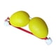 thumbnail image 4 of Bolas De Arena Rítmica Regalos De Calabaza Doble Para Entrenamiento Actividades De Enseanza Amarillo Sunnimix Pelota de arena rítmica, 4 of 8