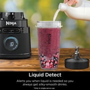 Ninja Detect Kitchen System Power Blender + Processor Pro, BlendSense Technology, Blender, Chopping & Smoothies, 1800 Peak Watts, 72 oz. Pitcher, 64 oz. Food Processor, 24 oz. To-Go Cup, TB401 Black