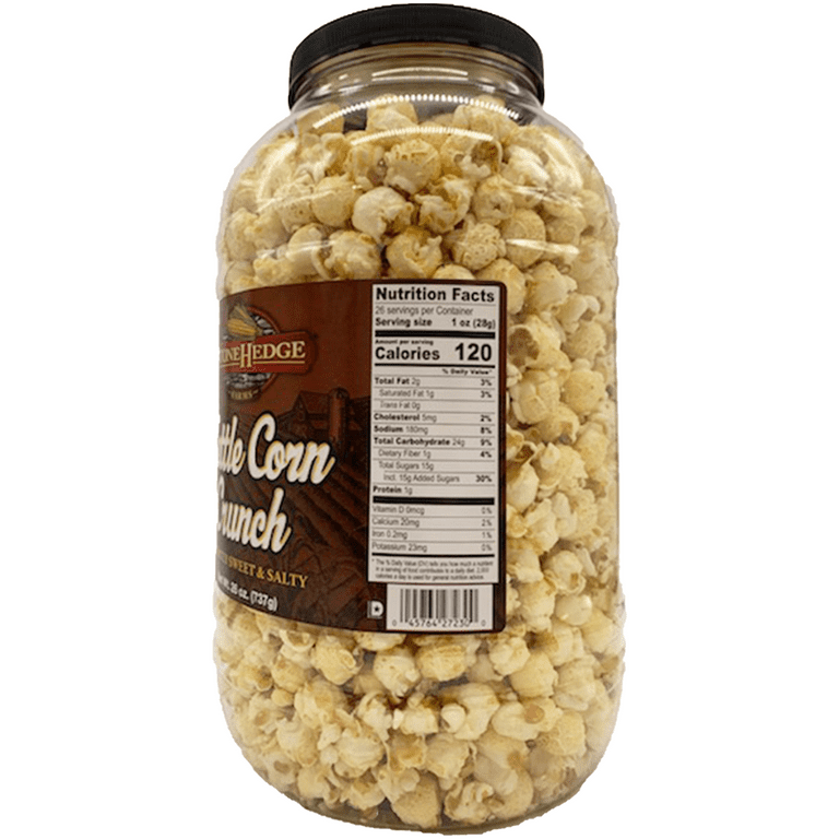 Stonehedge Farms Gourmet Christmas Kettle Corn - 26 Ounce Barrel -  Deliciously Old Fashioned - Red, and Green Popcorn