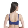 thumbnail image 2 of BIMEI Mastectomy Bra with Molded Foam Cups,T Shirt Bra for Women, Everyday Pocketed Seamless Wire Free Bra, Smoothing for No-Show Lines,Blue,38A, 2 of 8