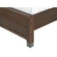 thumbnail image 4 of Camaflexi Baja Solid Wood King Platform Bed in Walnut, 4 of 7