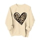 thumbnail image 2 of Xuyuer Women's Round Neck Fashion Print Long Sleeve Sweatshirt, Graphic Pullover Top for Casual Spring Wear, Lounge Comfort and Street Style Outfits, 2 of 5