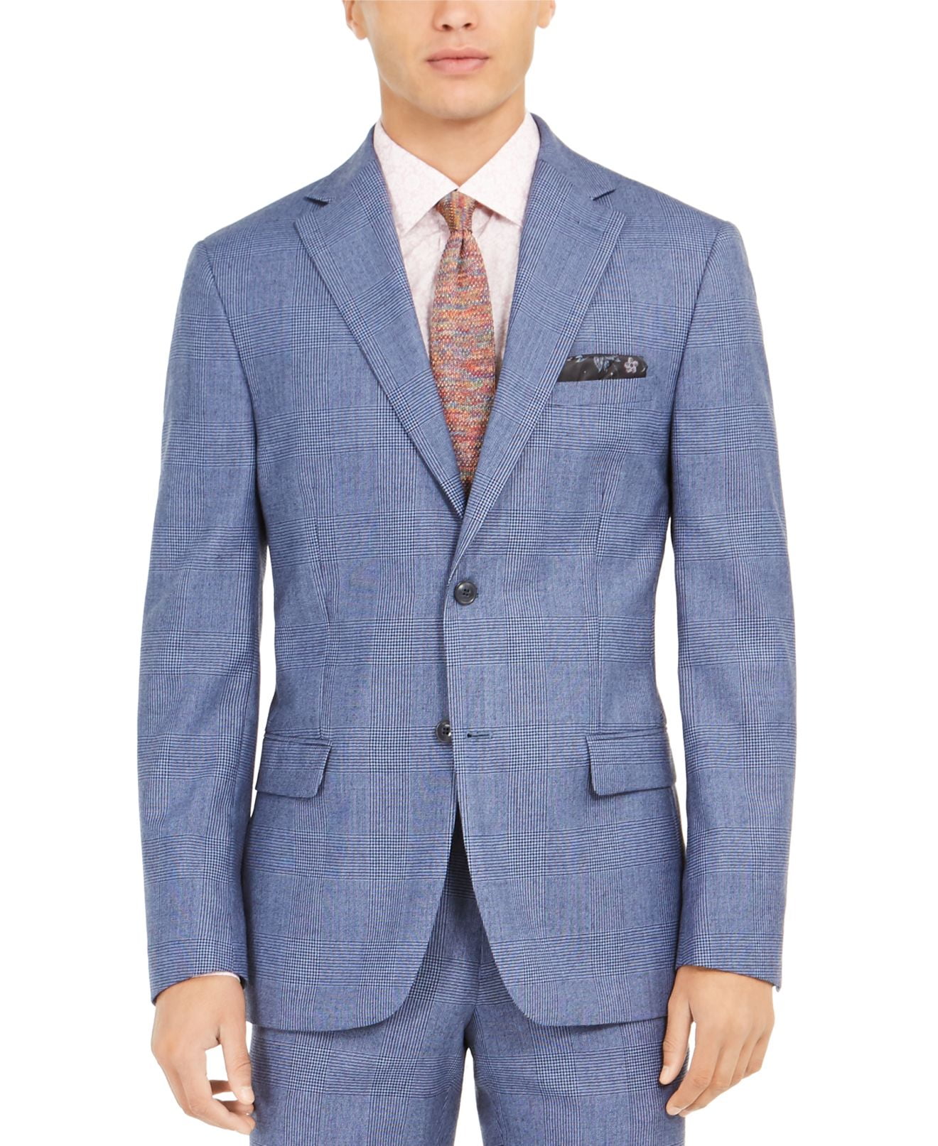 Tallia - Mens Suit Seperates Long Blazer Stretch Plaid 42 - Walmart.com 