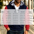 thumbnail image 4 of Jackets for Men Casual Fleece Hooded Zip Up Color Block Regular Fit Outdoor Jacket, 4 of 6