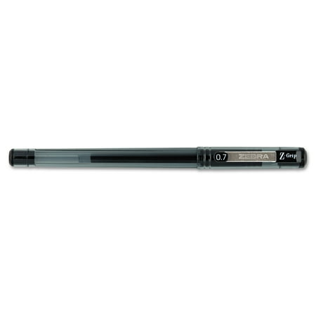 Zebra Z-Grip Gel Stick Pen, Black Ink, Medium, Dozen