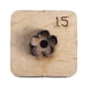 thumbnail image 4 of Troquel de corte de cuero con forma de flor, plantilla de madera para hacer manualidades portátiles para colgar 15mm, 4 of 7