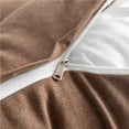thumbnail image 4 of PEACHWELL Triangular Reading Bed Rest Pillow Large Bolster Cushion Headboard Backrest Wedge Pillow with Removable Cover and Two Large Side Pockets Brown Queen 59 Inches, 4 of 7