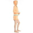 thumbnail image 4 of Ocean Pacific Women's Sunset Chasers Hoodie and Shorts Pajama Set, Coral, Medium, 4 of 6