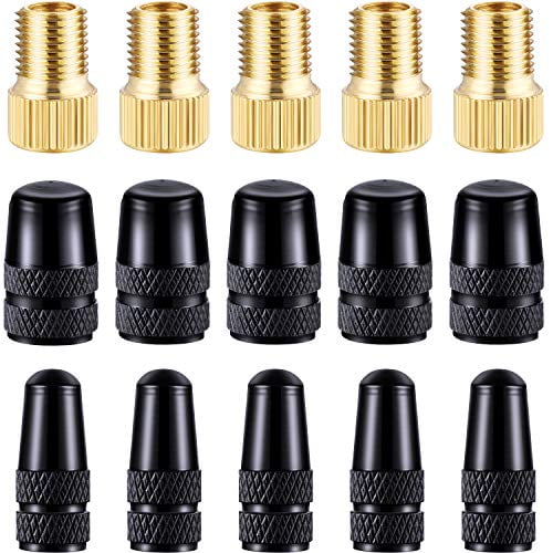 15 Pieces Cycling Tire Tools, Include Presta to Schrader Adapter Bike