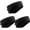 Black+black+black, variant on 3 count Winter Ear Covers Muffs Warmer for Women Men Fleece Running Headband for Ski Cycling Gym Sleeping