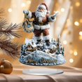 thumbnail image 1 of Adorno Navideño Acrílico Santa Ornamento Decorativo 2D Navidad Escritorio Regalo Único para Niños y Familia Adecuado para Fiestas Navideñas Decoración Doméstica Oficinas Estilo B, 1 of 8