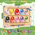 thumbnail image 2 of Laberinto magnético de colores y números con unicornios Winnrok para niños de 3 a 5 años, 2 of 7