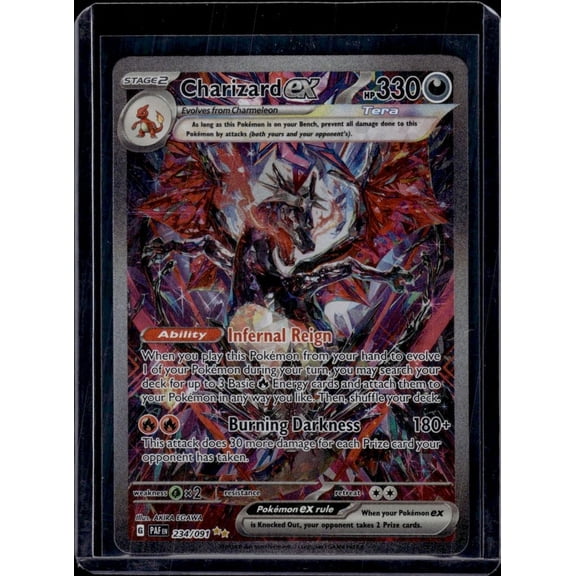 Collectible 2024 Paldean Fates Charizard EX Secret Rare SAR #234/91 Holo English Pokémon Card