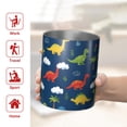 thumbnail image 5 of 12oz Coffee Tumblers DarkBlue Dinosaurs Clouds Pattern Stainless Steel Vacuum Insulated Travel Tumbler Coffee Cups Mug with Lid and Straw with Cleaning Brush for Cold & Hot Drinks, 5 of 5