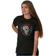 thumbnail image 3 of See You in Hell Skull Roses Tattoo Men's Graphic T Shirt Tees Brisco Brands M, 3 of 4