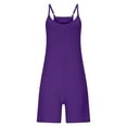 thumbnail image 4 of Tnhcen Women's Sleeveless Short Romper Stretch Summer Jumpsuit with Pockets Casual Loose Fit Sporty Outfit S-2XL Multiple Colors Available, 4 of 7