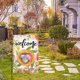 thumbnail image 4 of Hogar y cocina, Decoración del hogar, Letrero de Pascua para jardín de 30 x 45 cm, Letrero de primavera para jardín exterior, Decoraciones de Pascua personalizadas, Decoración de Pascua de doble cara,, 4 of 6