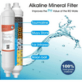 thumbnail image 6 of Membrane Solutions 10-inch Alkaline Water Filter pH with Replacement Alkaline Filter for 6-Stage RO System Quick Connect Replacement or Add-on, pH Balance and Restore Minerals, 6 of 8