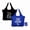 Black/Blue, variant on IVILLAGE Foldable Reusable Polyester Bags for Shopping and Daily Essentials | Stylish Designer Tote and Shopper Bag | Compact, Lightweight, and Eco-Friendly with 12Kg Capacity|Black and Blue Set of 2